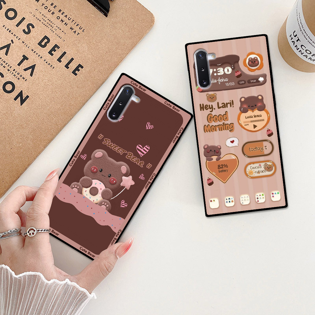 Ốp lưng Samsung Note 10/ Note 10 Plus/ Note 10+ hình thỏ, gấu nâu cute dễ thương