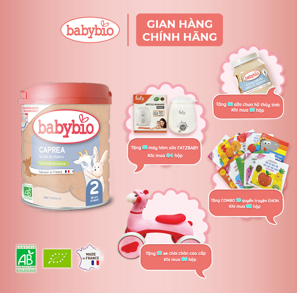 Babybio organic goat milk No. 2 800g (6 - 12 months)