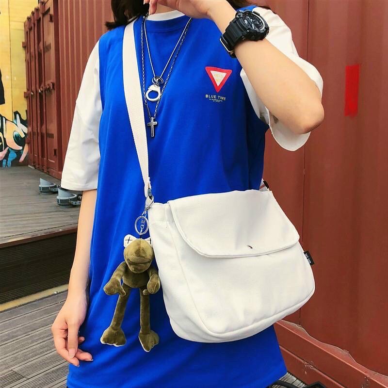 Túi Vải Đeo Chéo Unisex - Đi học, Đi chơi