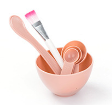 [HÀNG CÓ SẴN] Bộ Bát Trộn Mặt Nạ 4 Món Chén Trộn Mặt Nạ Kèm Thìa Và Cọ Quét