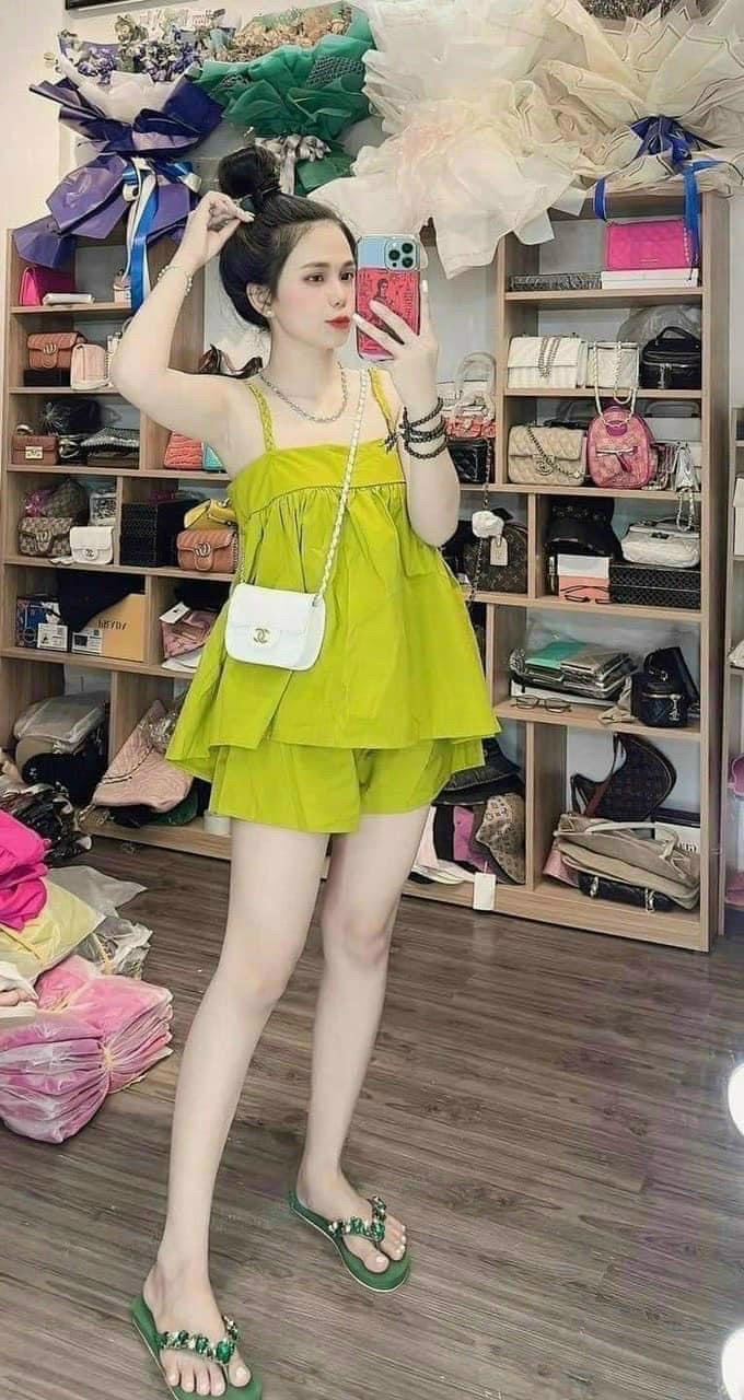 Đồ bộ đùi 2 dây bính mặc nhà Freesize 40-55kg