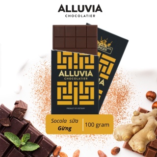Socola nguyên chất sữa nhân Gừng ấm nồng ngọt ngào Alluvia Chocolate thumbnail