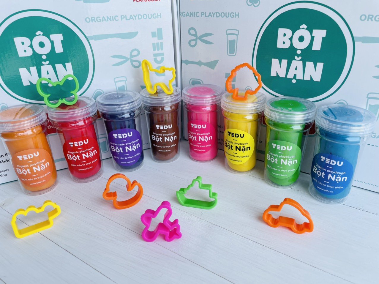 Playdough set 8 colors 140gr