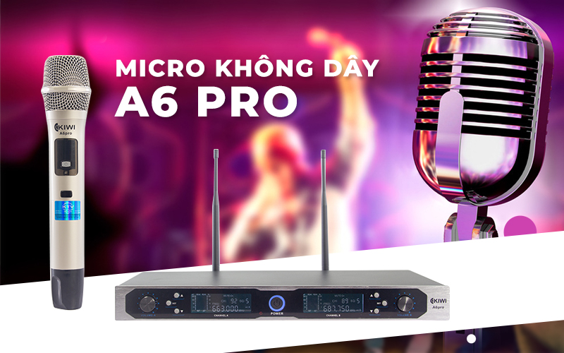 [Trả góp 0%]MICRO KHÔNG DÂY KIWI A6 PRO