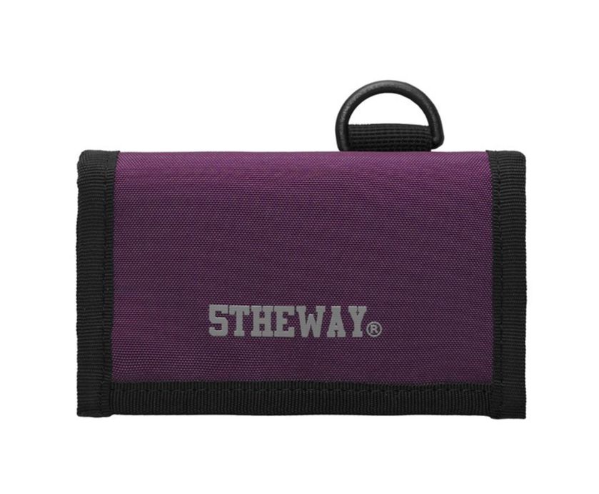 5theway® /solid/ square wallet™ in burgundy aka ví ngắn tím