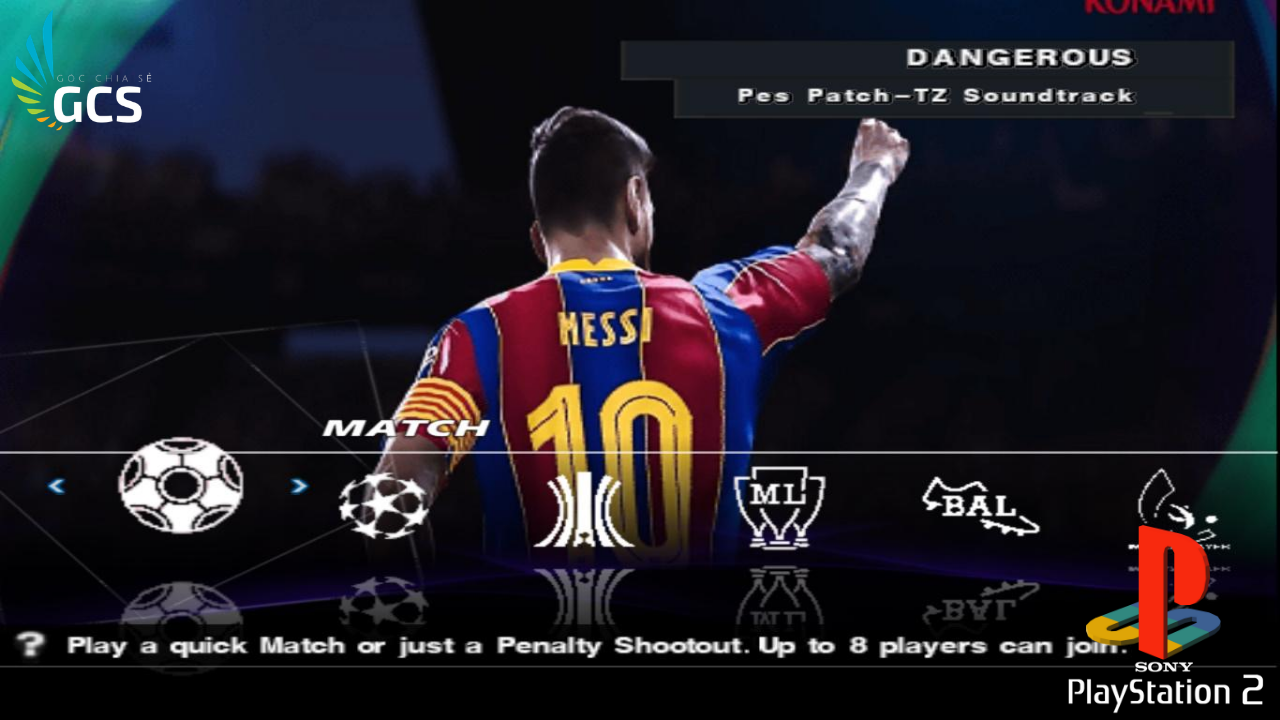 Game PS2 - PES 21 - Tiếng Anh Full Update