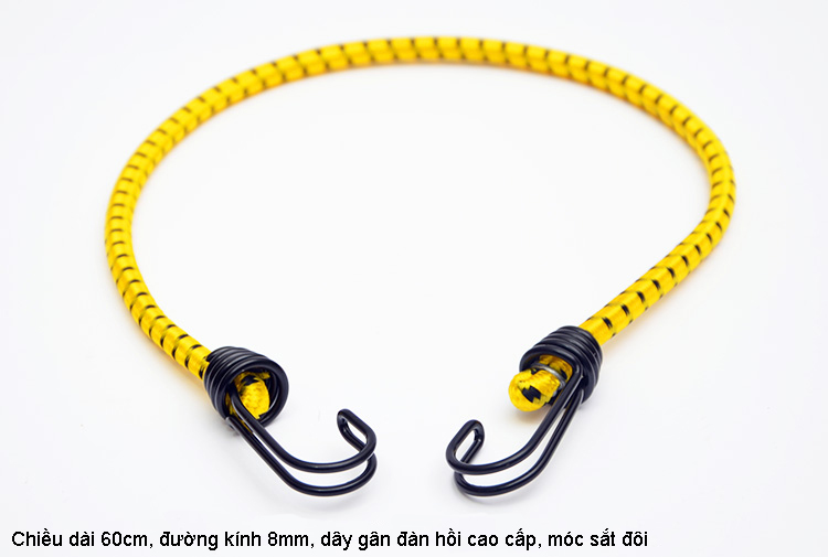 Dây Chun Buộc Hàng Dây Ràng Siêu Co Giãn Có Móc 2 Đầu