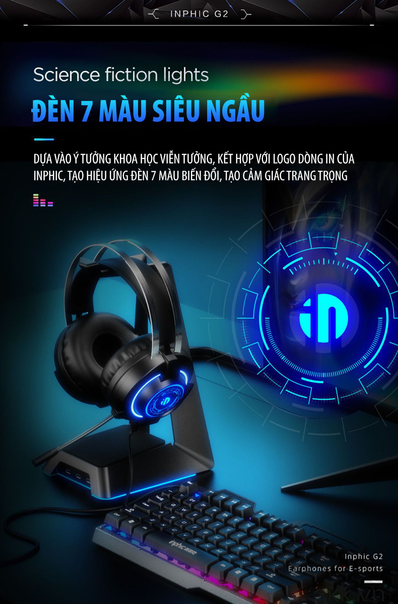 Online mall -  Tai Nghe Gaming Inphic G2 Surround 7.1