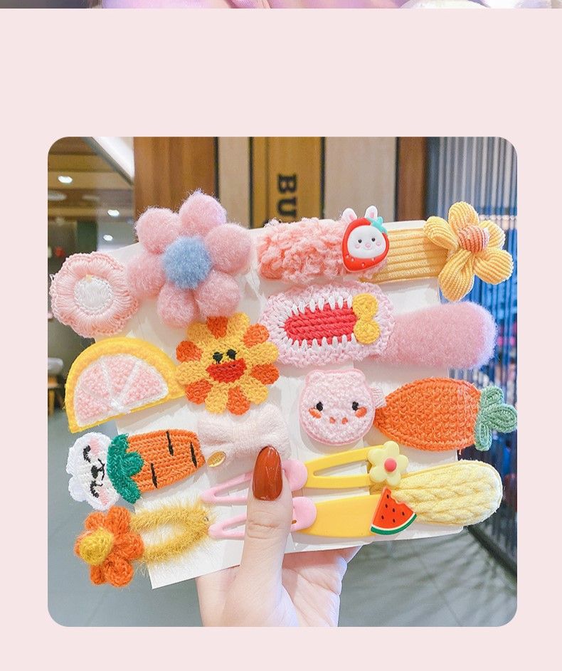 Set kẹp tóc 8 món cực xinh cho bé gái