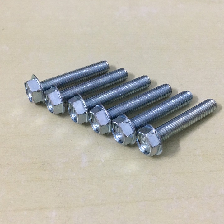 50 CON - M5x30mm BULONG LIỀN LÔNG ĐỀN - BULON LÔNG ĐỀN