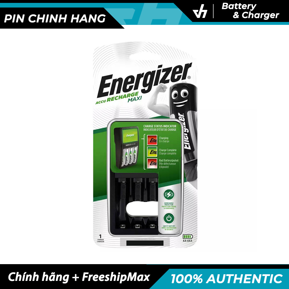 Bộ sạc Energizer Charger sạc pin AA / AAA có tự động ngắt sạc