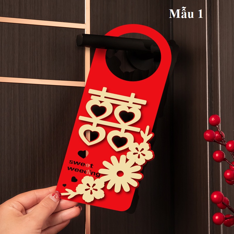 {Hàng mới về} Tấm treo cửa phòng Tân hôn