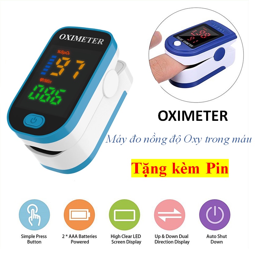 Máy đo nồng độ oxy trong máu oximeter (SpO2)