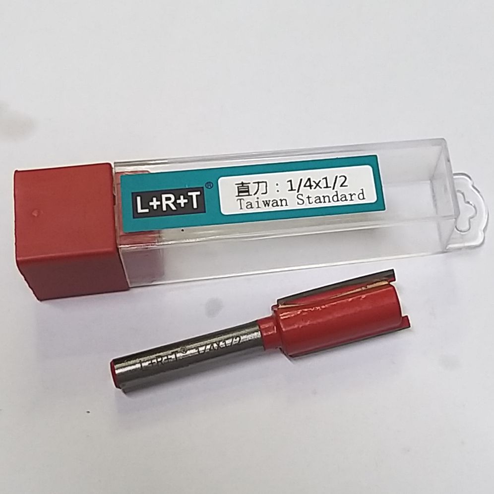[HCM]Mũi Phay Gỗ Thẳng 1/4 x 1/2 (Đỏ)