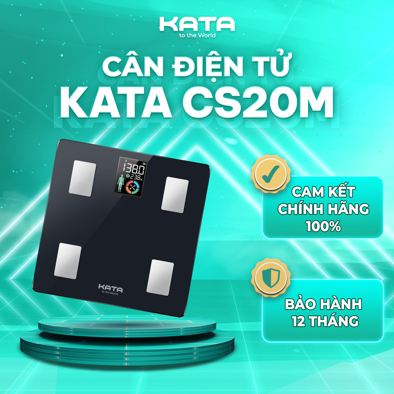 Cân điện tử thông minh KATA CS20M | KATA Beauty Technology