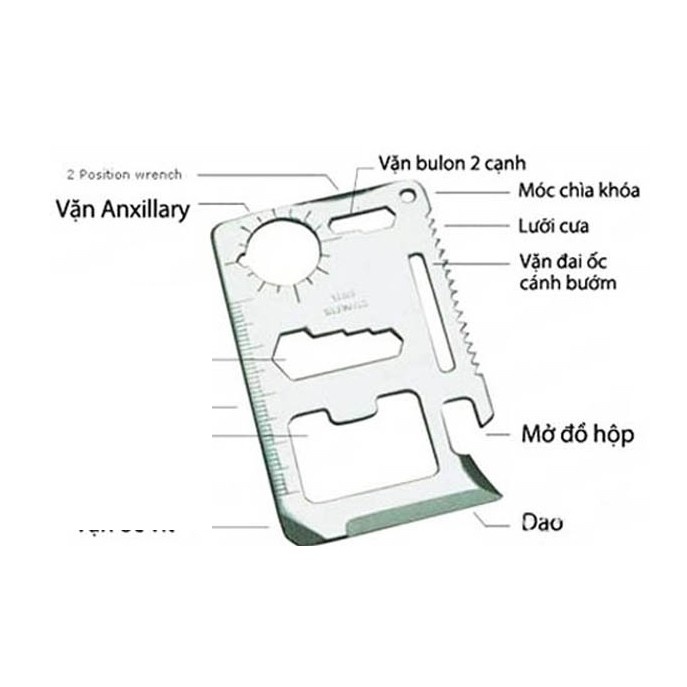 Miếng thép đa năng 12 công dụng