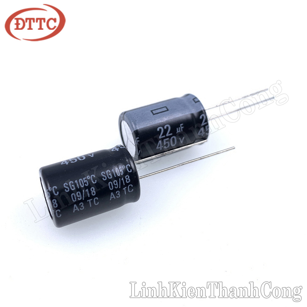 Tụ 22uF 450V (13x20mm)