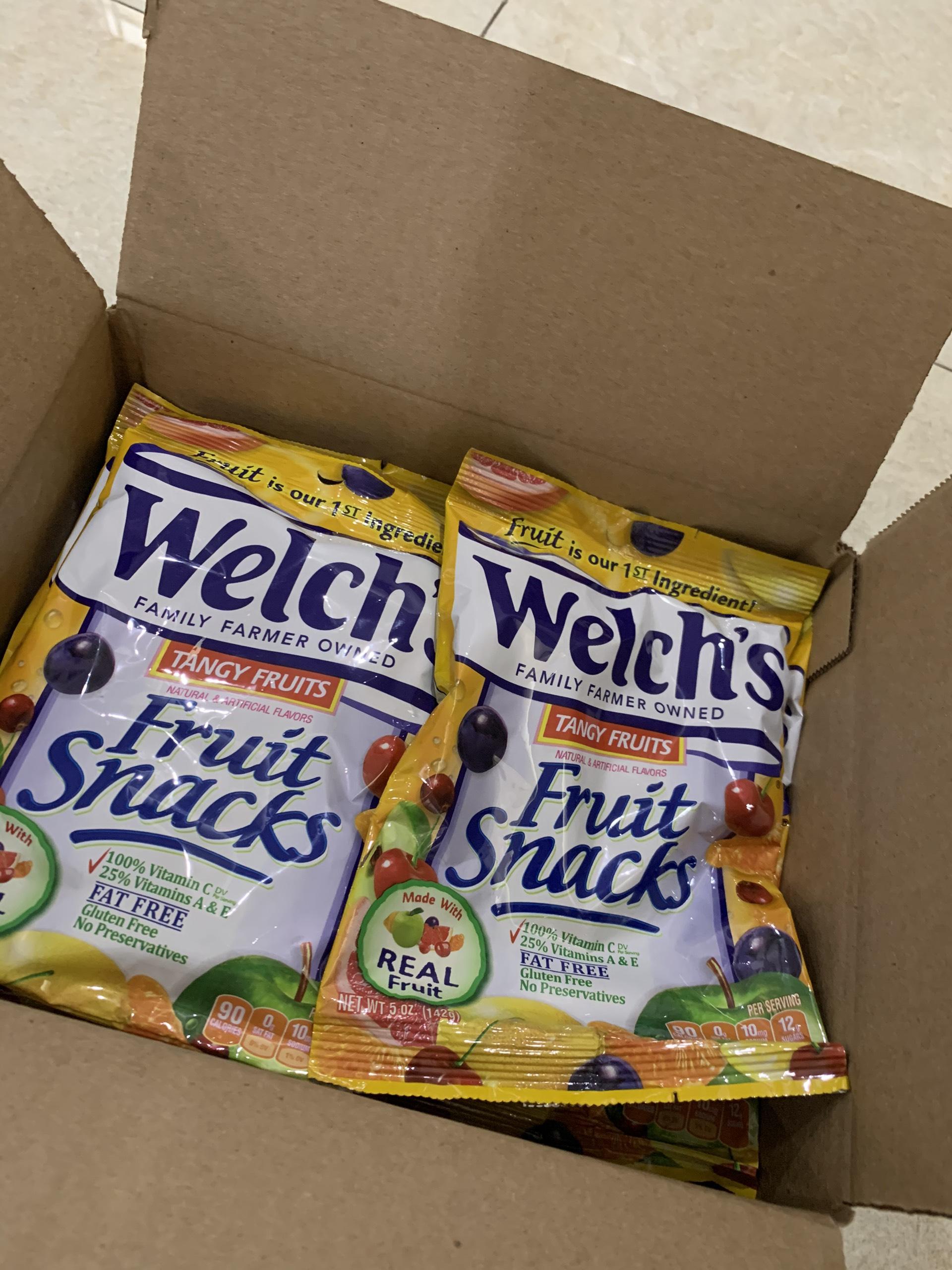[Hoba Food] Kẹo dẻo trái cây Welch's vị Tangy Fruit ( Màu vàng )