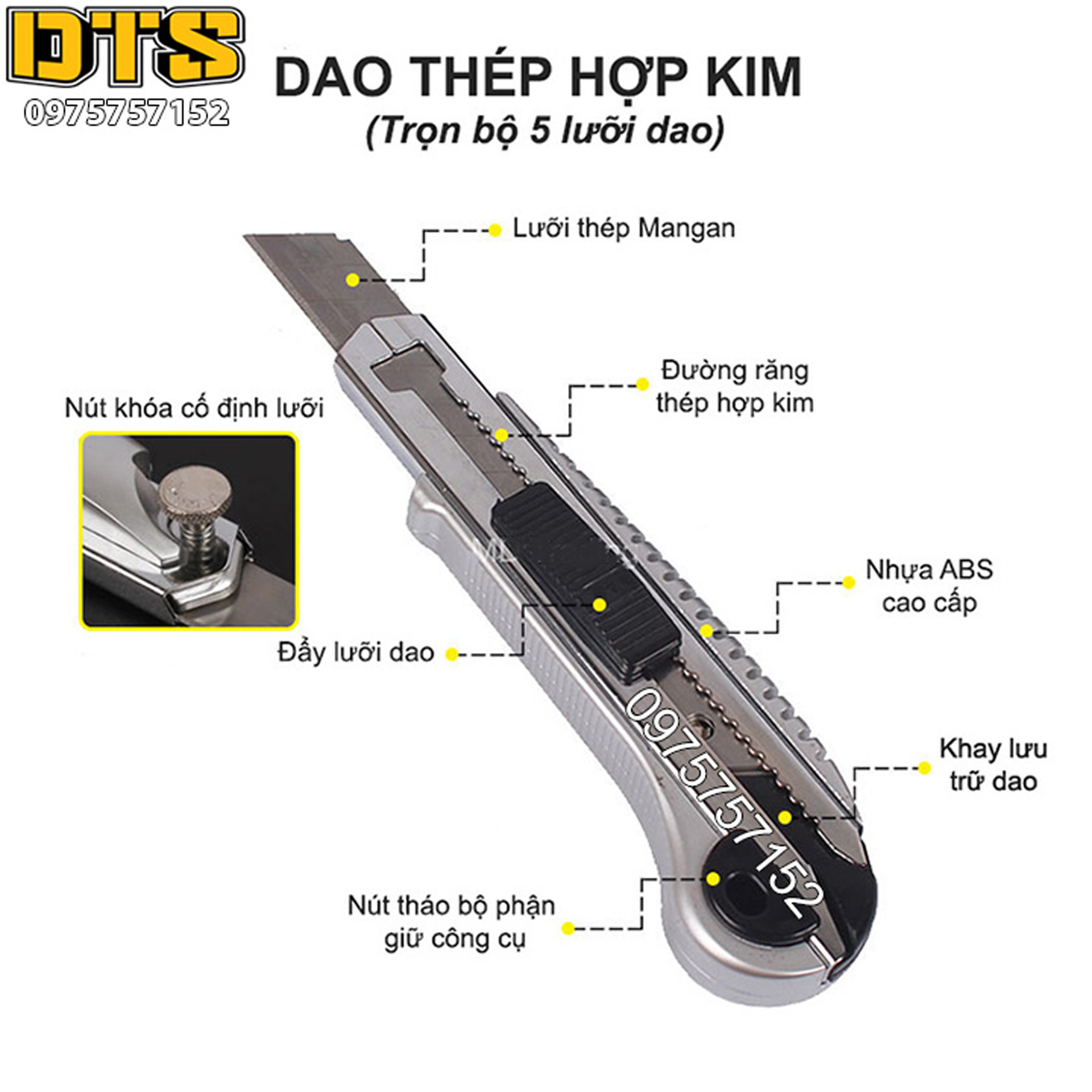 Dao rọc giấy kỹ thuật dao trổ Kapusi K-8748 SENSH LINBON LB005A kèm 5 lưỡi dao thép Nhật cao cấp bén lâu dụng cụ văn phòng phẩm làm đồ handmade mô hình