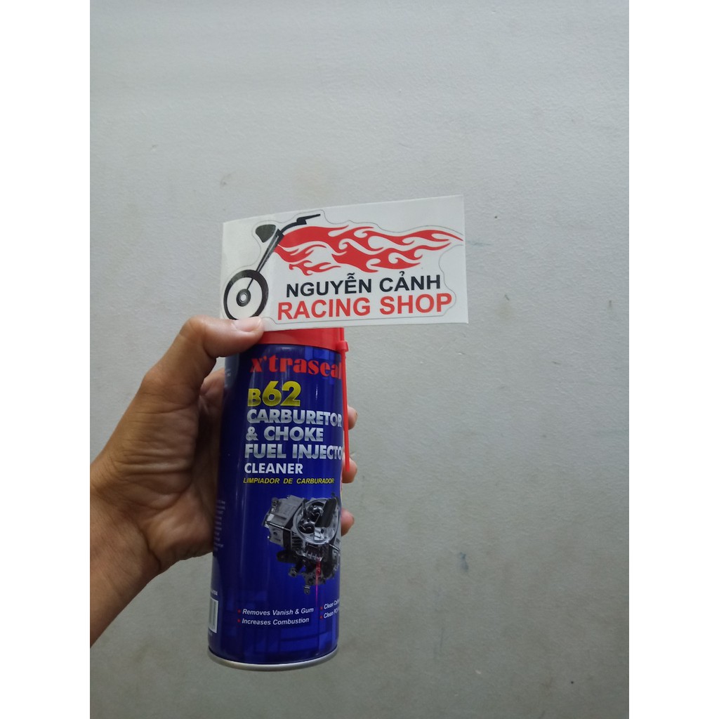 Chai B62 xịt rửa bình xăng con xe máy