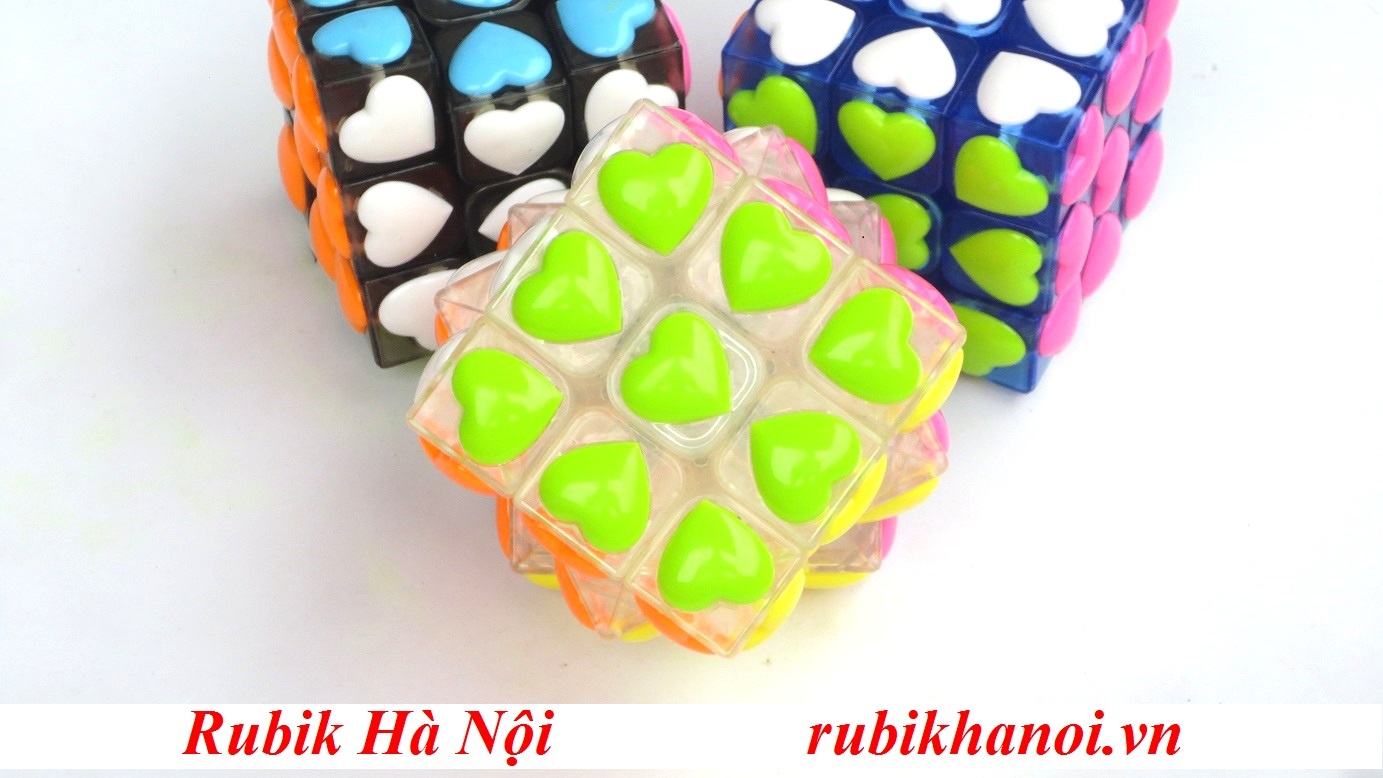 Rubik 3x3 YongJun Heart Transparent