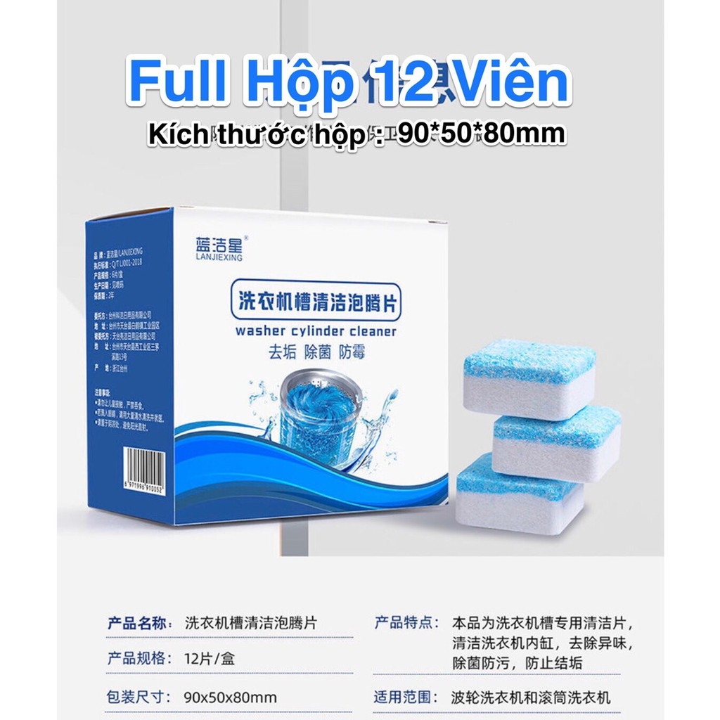 viên tẩy lồng máy giặt