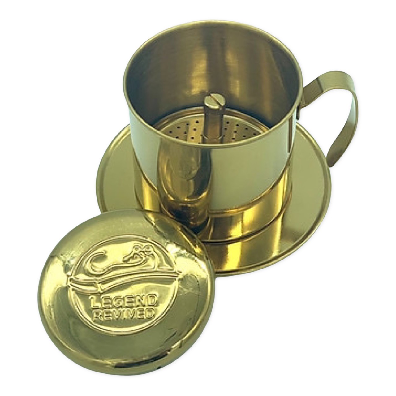 Phin pha cà phê INOX cao cấp( Logo Con Chồn)- Đặc chế để Pha Cà phê Ngon