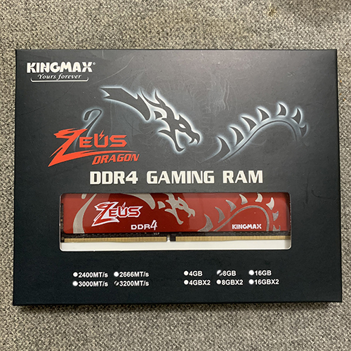 Ram PC Kingmax Zeus Dragon 8GB (1x8GB) DDR4 3200MHz