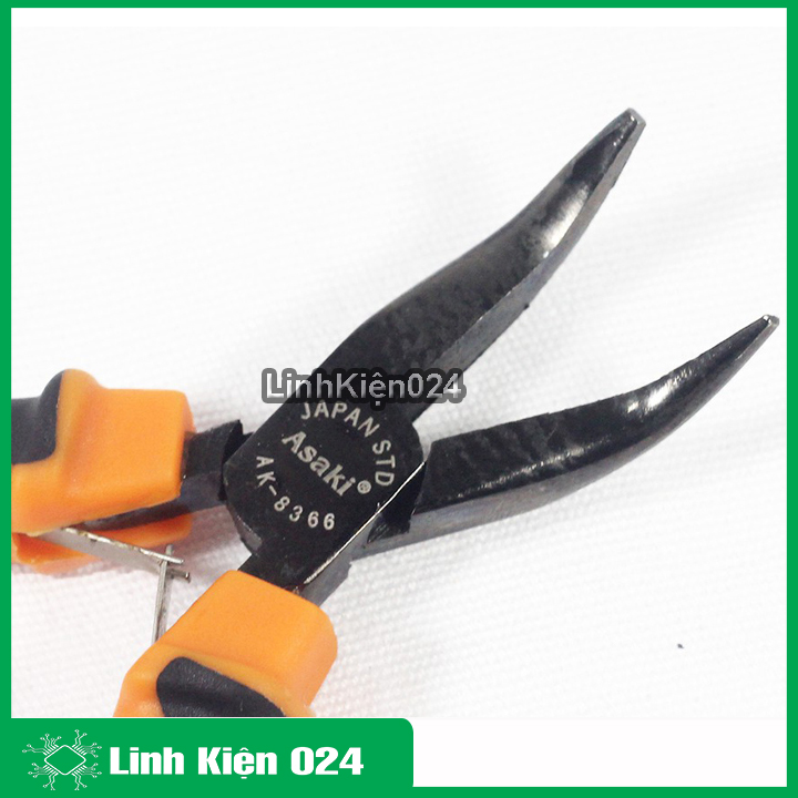 Kìm mỏ nhọn cong Asaki AK-8366