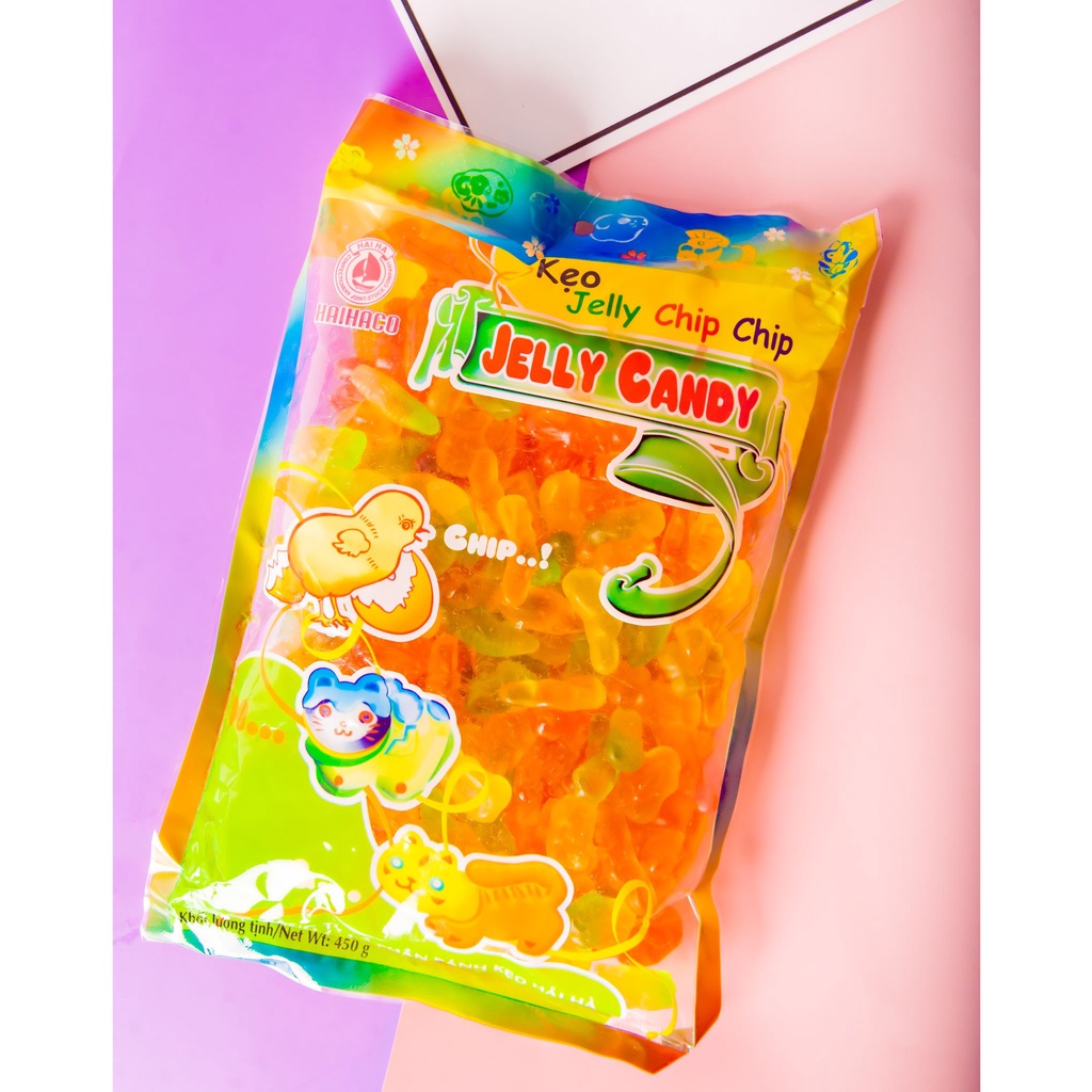 [THÙNG GIÁ SỈ] Kẹo Dẻo Jelly Chip Chip Túi 450g (20 Túi/ Thùng)