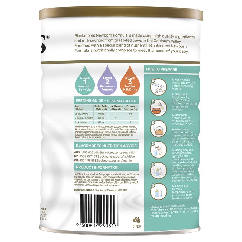 Sữa Bột BLACKMORES số 1,2 và 3 900gram của Úc