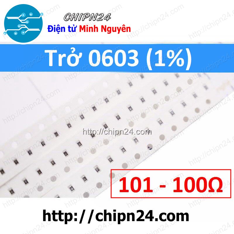 Trở dán smd 0603 100r