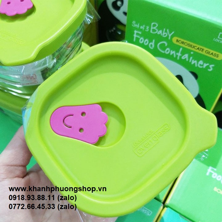 [HCM]bộ hộp cơm thủy tinh lock&lock - hộp cơm thủy tinh lock&lock