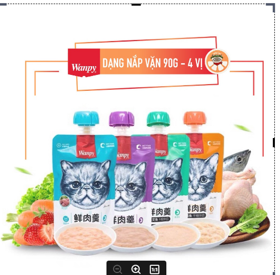 Súp thưởng Wanpy nắp vặn 90g