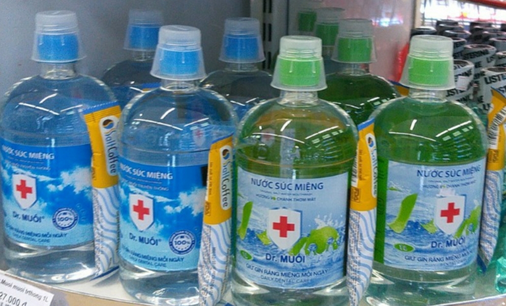 Nước súc miệng Dr. Muối hương vỏ chanh (1000ml)