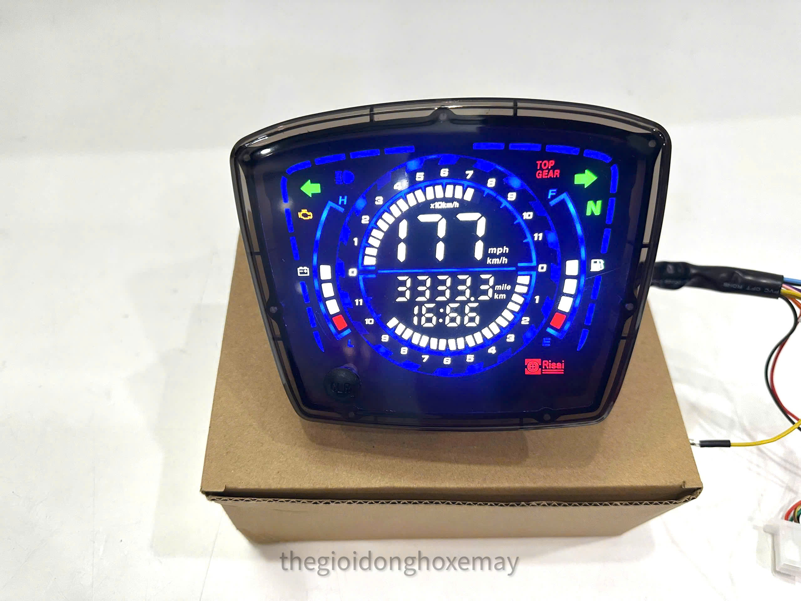 Đồng Hồ Điện Tử LCD Xe Máy Plus Lắp Đặt Dream, Super Dream Mẫu 2024