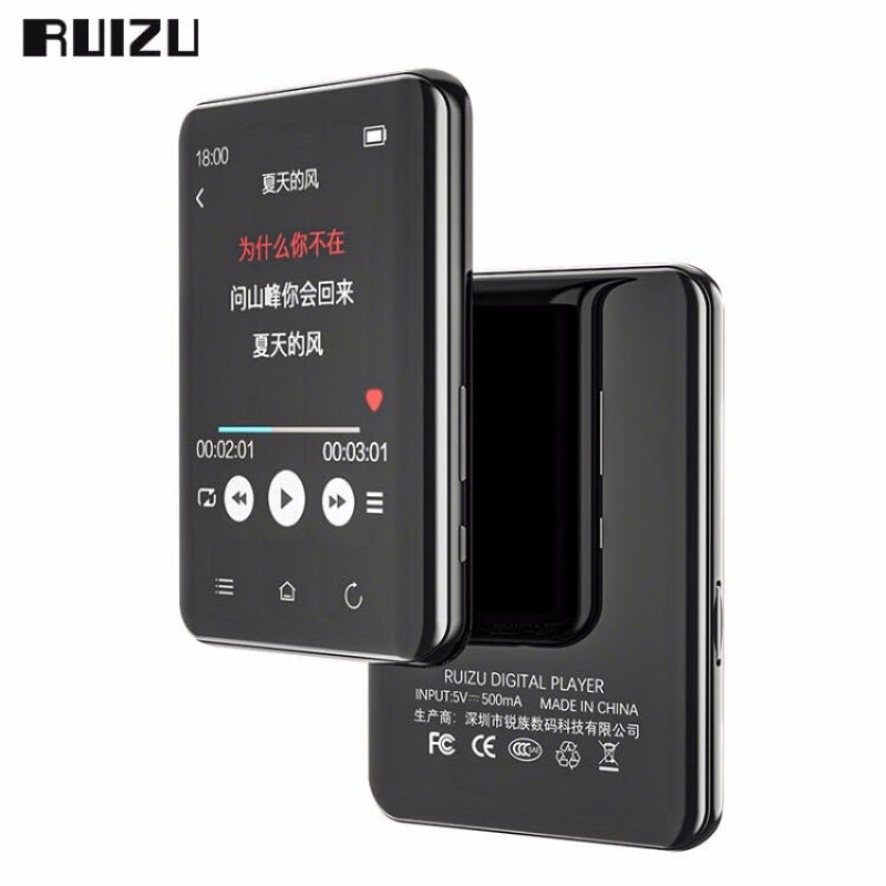 Máy Nghe Nhạc MP3 Ruizu D66 Bộ Nhớ Từ 16GB - 32GB Màn Hình Cảm Ứng 2.8 inch Bluetooth 5.0