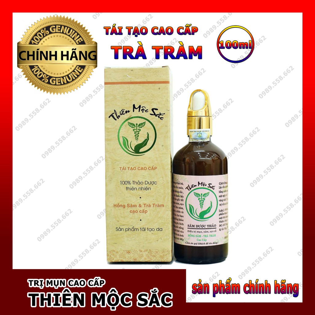 [HCM]TÁI TẠO DA THIÊN MỘC SẮC CAO CẤP TRÀ CHÀM 30ML