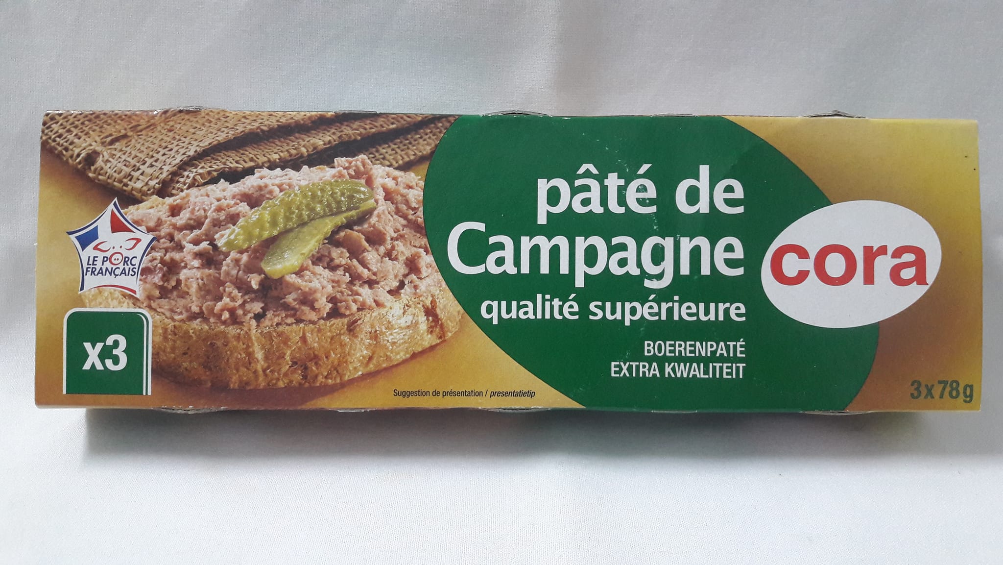 [HCM]Pate Cora Pháp (3 x 78g)