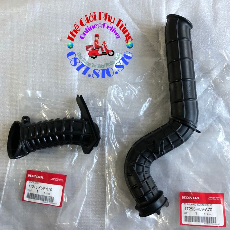 Co gió pô e vario - click 150 2018-2021 zin thái lan - 17215-k59-a70/ 17253-k59-a70