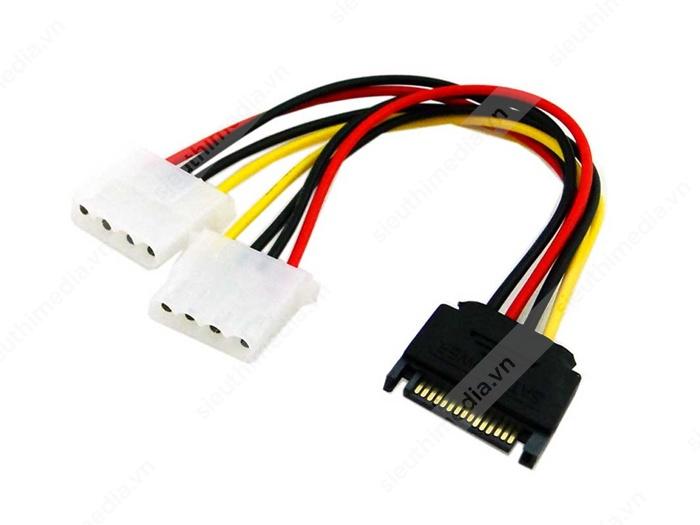 Cáp chuyển đổi SATA sang 2 IDE 4Pin