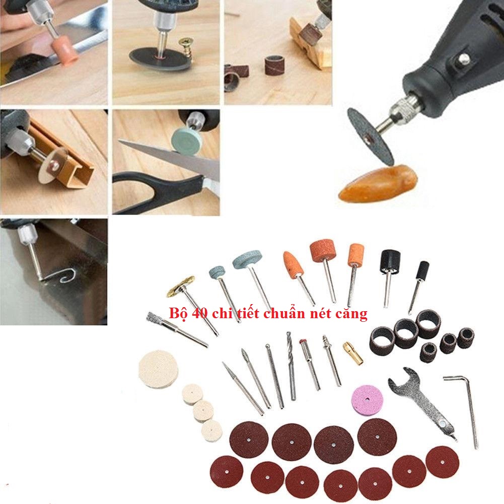 Máy khoan mài mini đa năng 701 -40, Máy khoan mini máy mài khắc cầm tay mini, Máy khoan mài cắt khắc đa năng. Bộ Máy Mài Cắt Cầm Tay Mini Cao Cấp, Máy Quay Nhanh Và Mạnh, Tặng Bộ Mũi Khoan Tiện Dụng.
