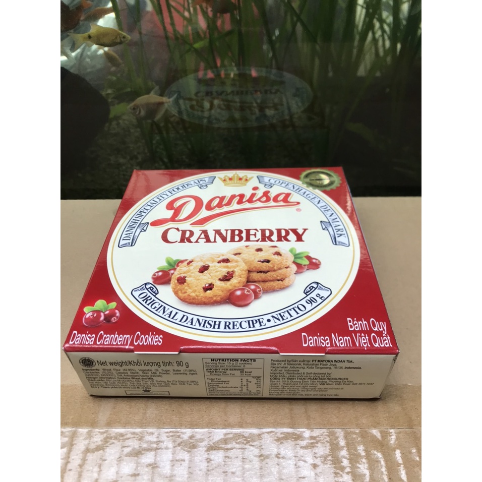 Bánh Quy Bơ Danisa Nam Việt Quất (Hộp 90g)