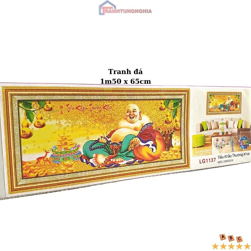 Tranh đính đá ABC, tranh thêu chữ thập phật di lạc