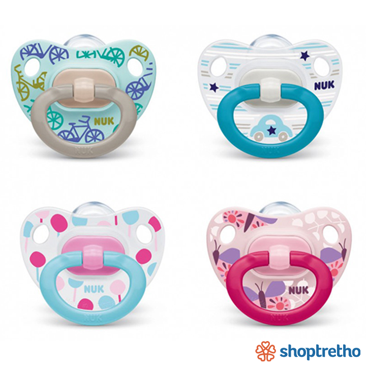 Bộ 2 ty ngậm silicone classic nuk nu01809