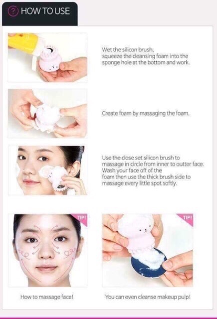 Bạch tuộc rửa mặt - Bạch tuộc rửa mặt Silicon và massage mặt