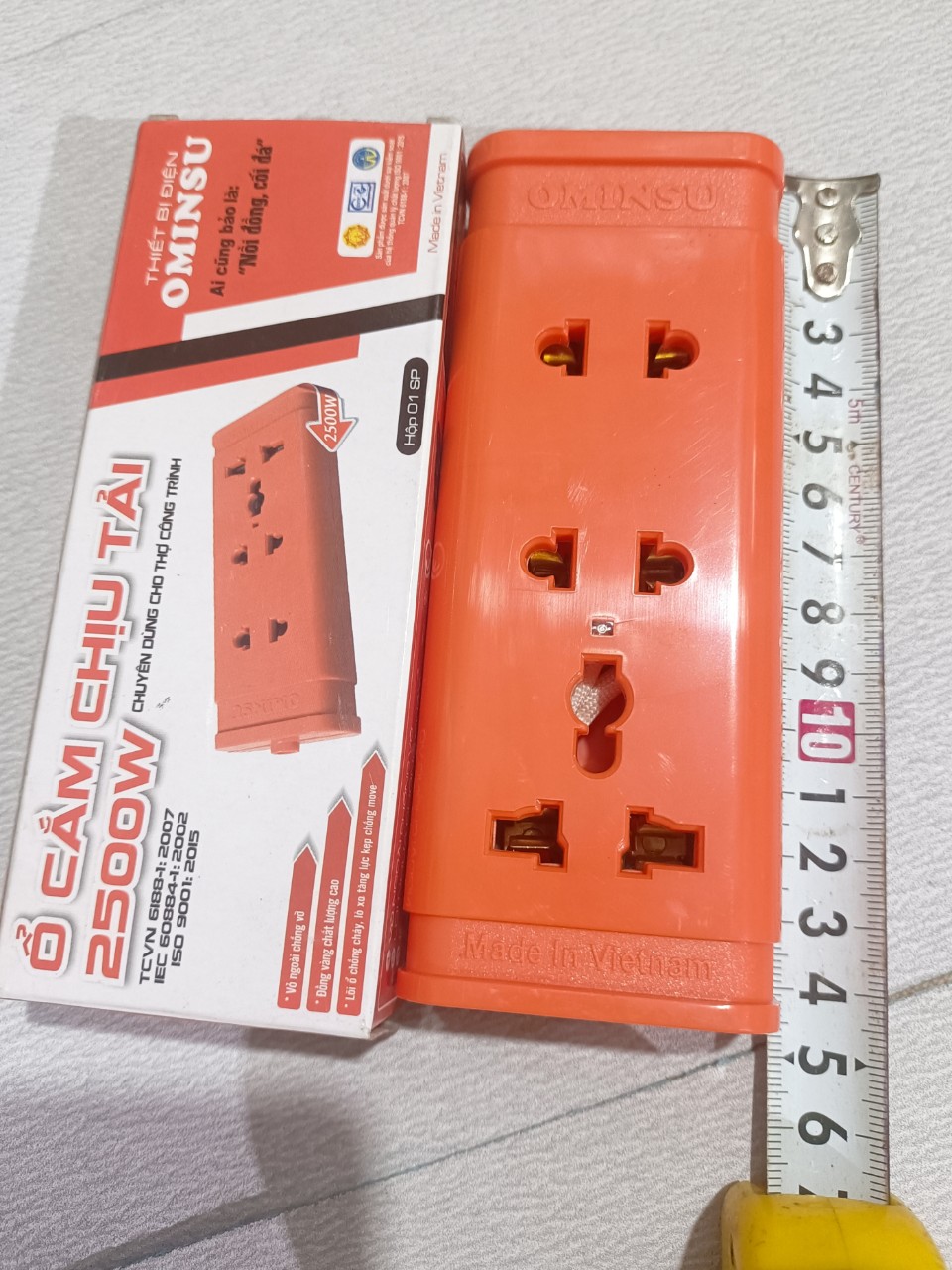 Ổ cắm 3 lỗ, 4 lỗ và 5 lỗ Ominsu (k gồm dây)