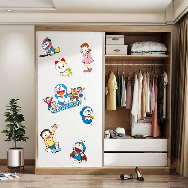 Miếng Dán Stickers In Hình Truyện Doraemon