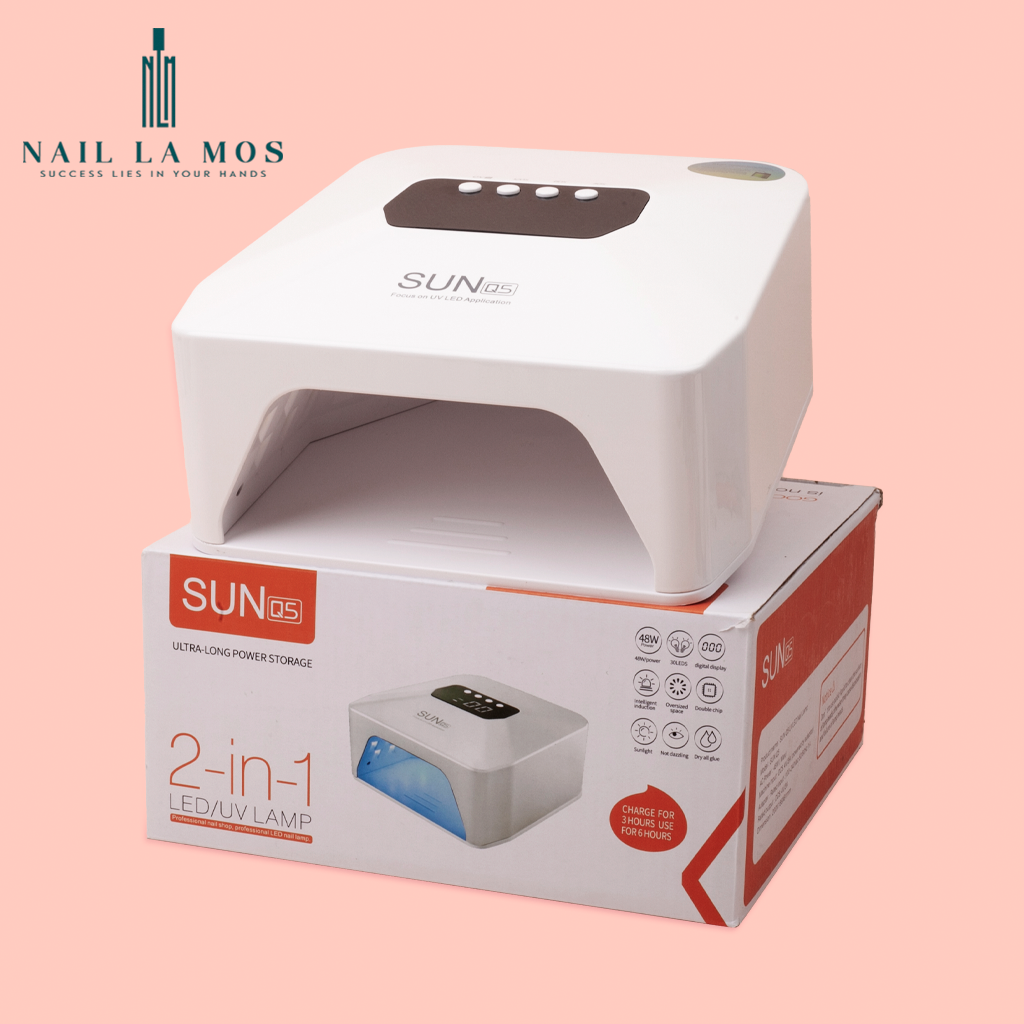 Máy hơ gel tích điện sun q5 chính hãng 48w 30 bóng led/uv - máy hơ móng làm nail bền đẹp