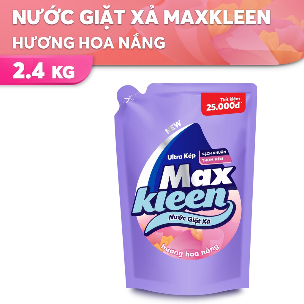 Nước giặt xả MaxKleen 2,2Kg/2,4Kg